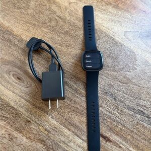 Fitbit Versa 4 with Black Band